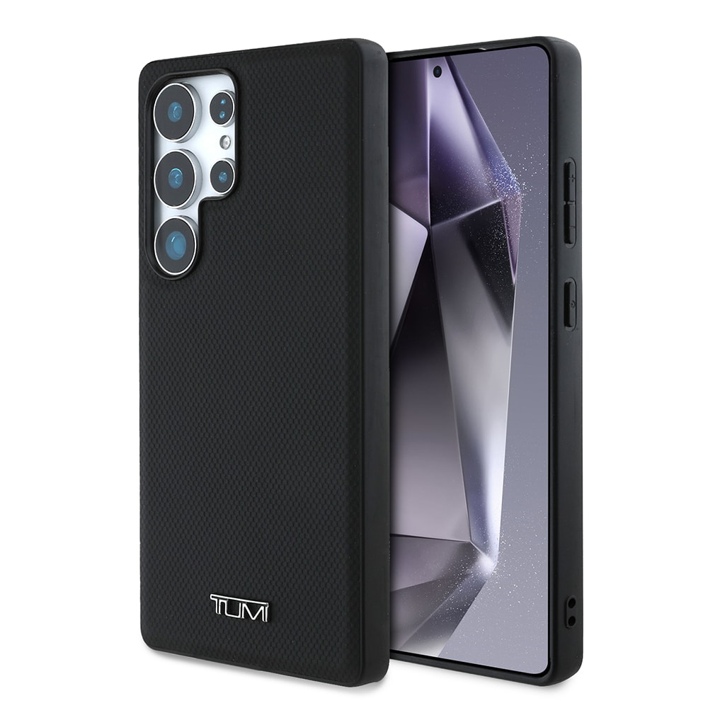 Galaxy S25 Ultra Kılıf TUMI M-safe Şarj Özellikli Deri Noktalı Dizayn Kapak
