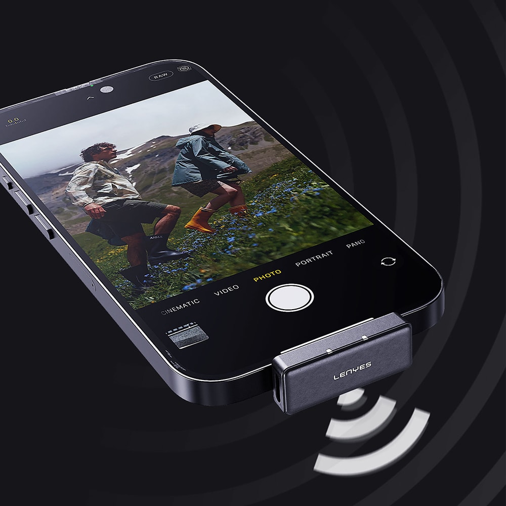 Lenyes LM209 Lightning Portlu Kablosuz Yaka Mikrofonu