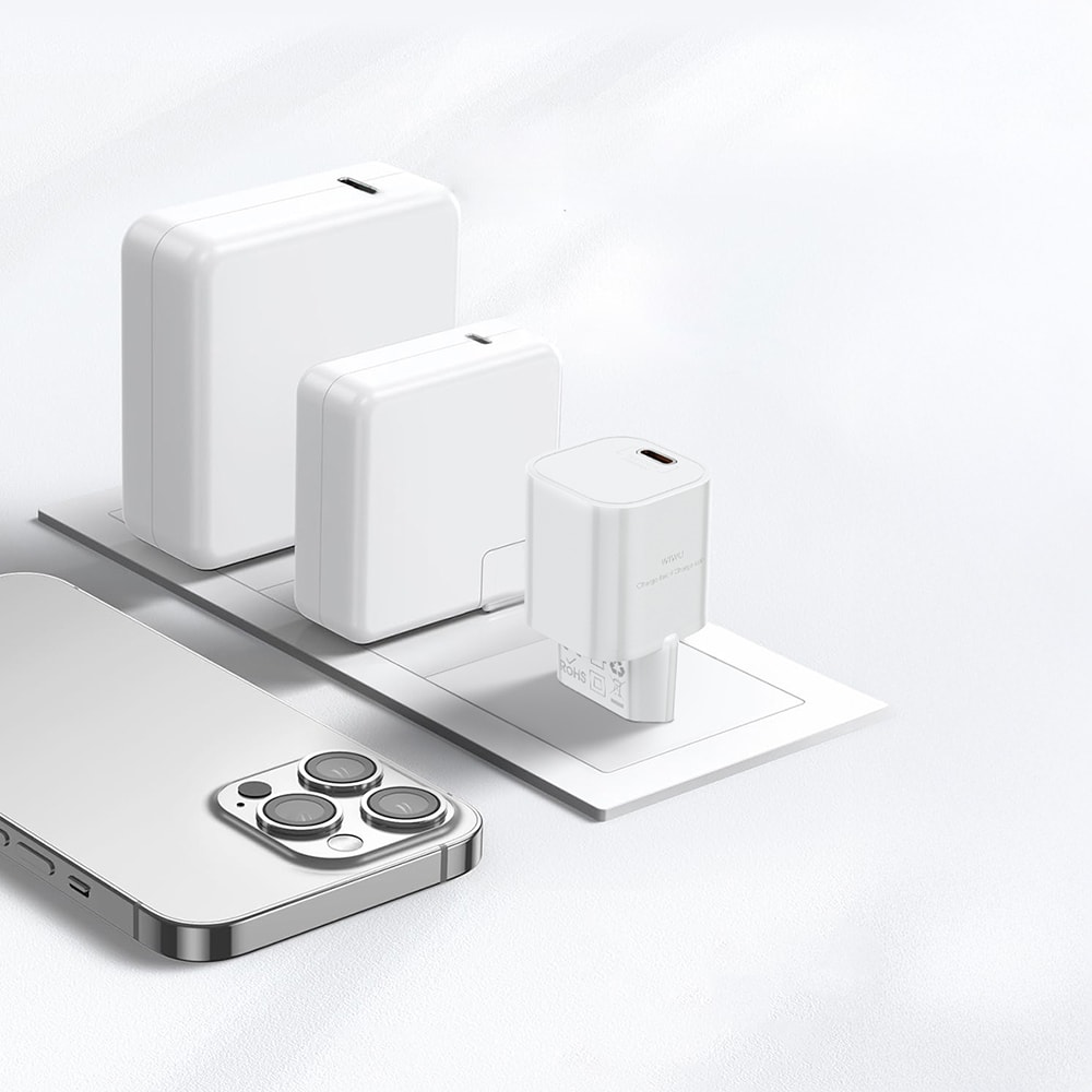 Wiwu Wi-G015 Cube Serisi GaN Tech PD Hızlı Şarj Özellikli Mini Şarj Başlığı 33W