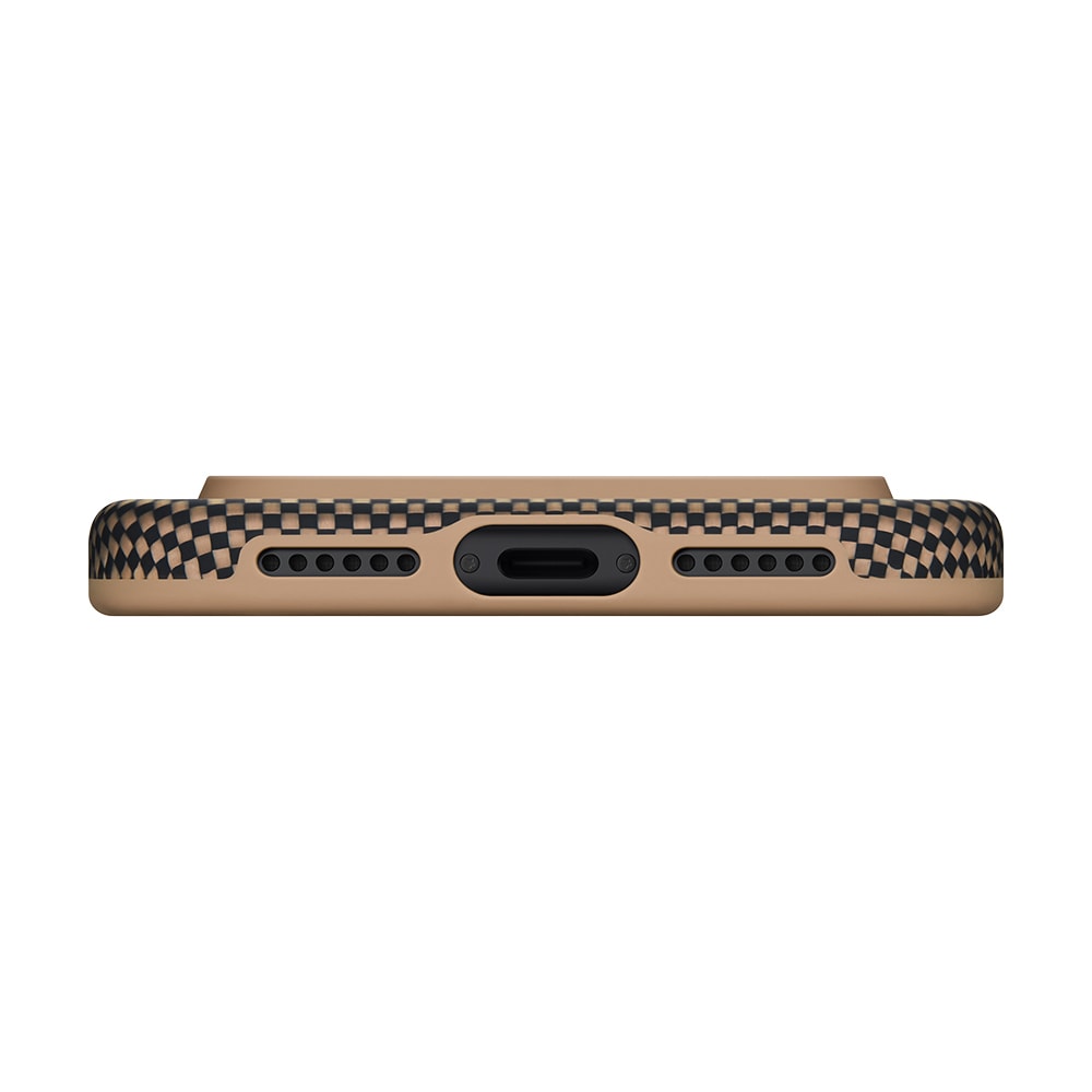 Apple iPhone 17 Pro Kılıf M-safe Şarj Özellikli Aramid Fiber Pitaka Military-Grade Sunset-Moonrise Serisi Kapak