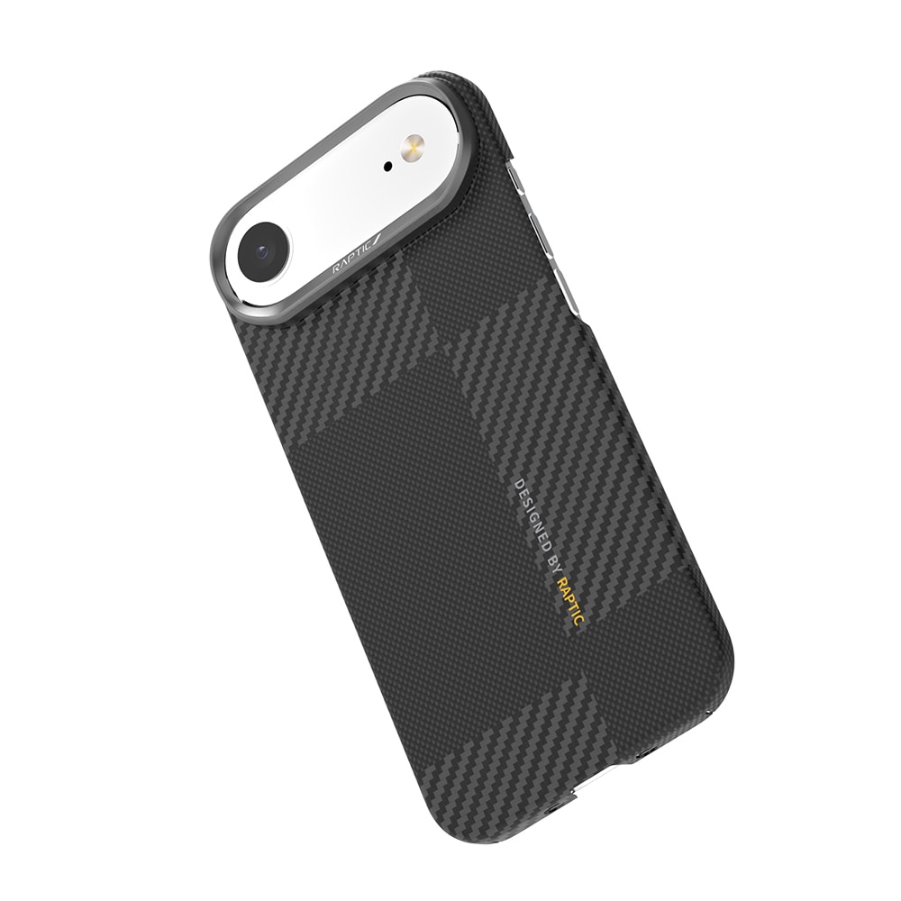 Apple iPhone 17 Air Kılıf M-safe Şarj Özellikli 600D Metal Kamera Çerçeveli Raptic Aramid Fiber Geotik Serisi Kapak