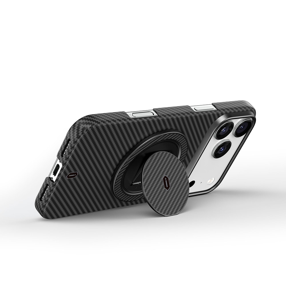 Wiwu Warriors Serisi Aramid Fiber 360 Derece Dönebilen Magnetik Ring Stand Telefon Tutucu