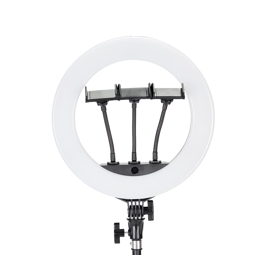 Jmary FM-14R Kumandalı 34cm Işıklı Telefon Tutucu Ring Light image