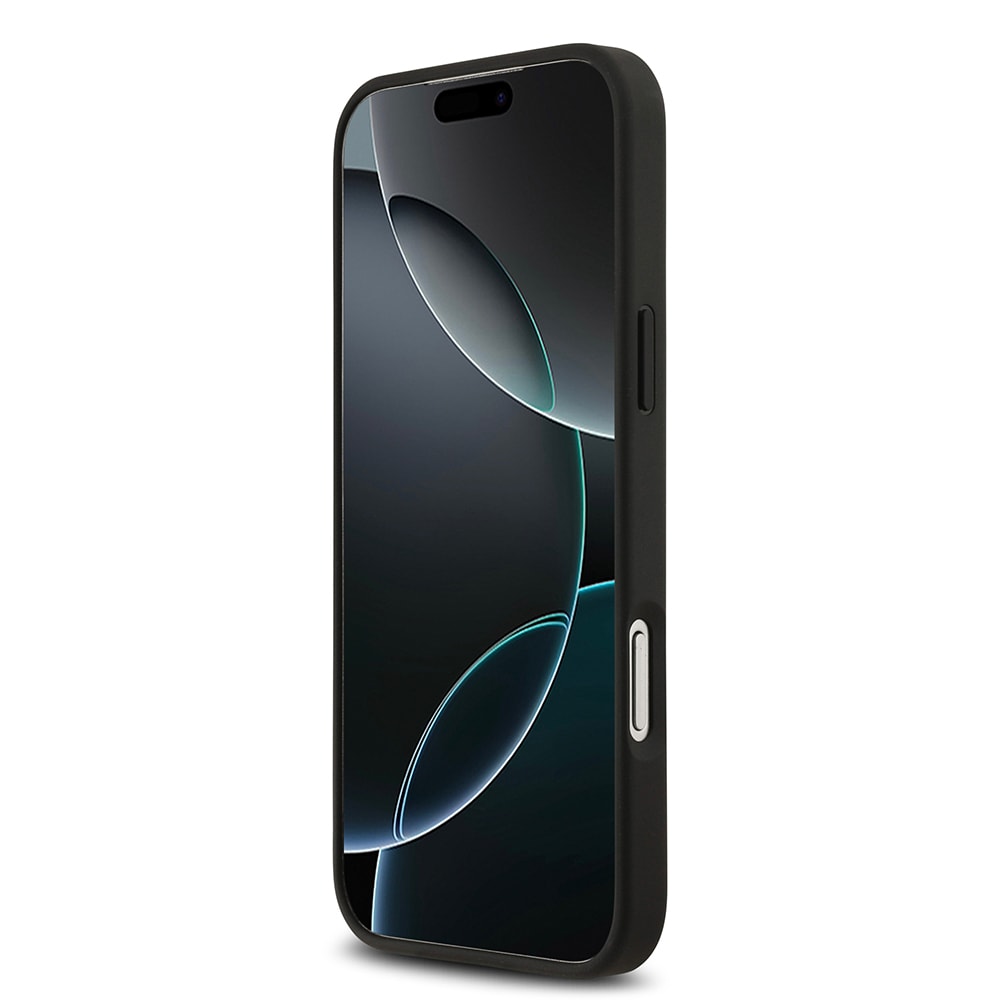 Apple iPhone 17 Pro Max Kılıf Lacoste Orjinal Lisanslı M-safe Şarj Özellikli PU Deri Tasarımlı Kartlıklı Karışık Monogram Desenli Kapak