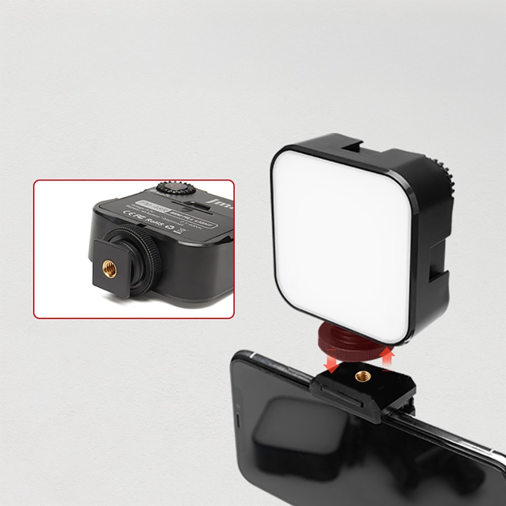 Jmary FM-48R Mini Fill Light Telefon-Kamera Üstü Pilli Aydınlatma Işığı