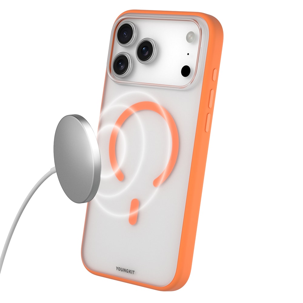 Apple iPhone 17 Pro Kılıf M-safe Şarj Özellikli Youngkit Clear Serisi Kapak