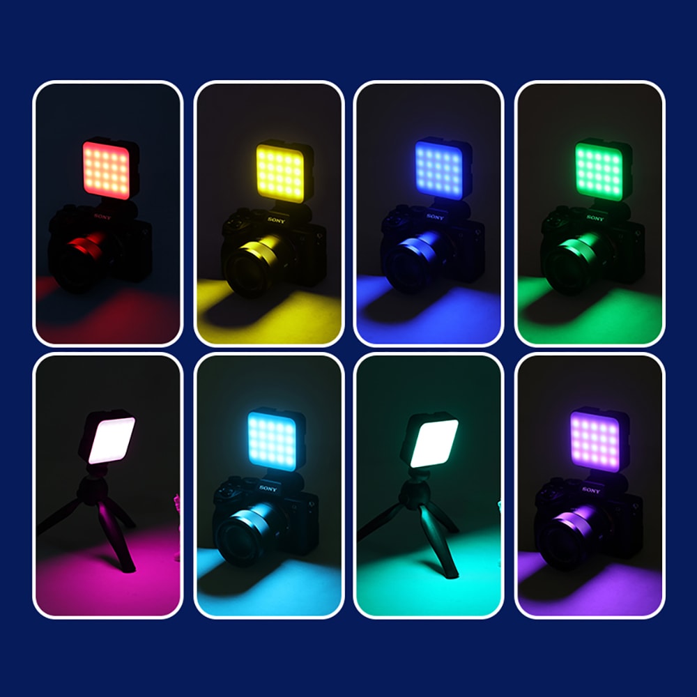 Jmary FM-69RGB RGB Led Telefon-Kamera Üstü Pilli Aydınlatma Işığı