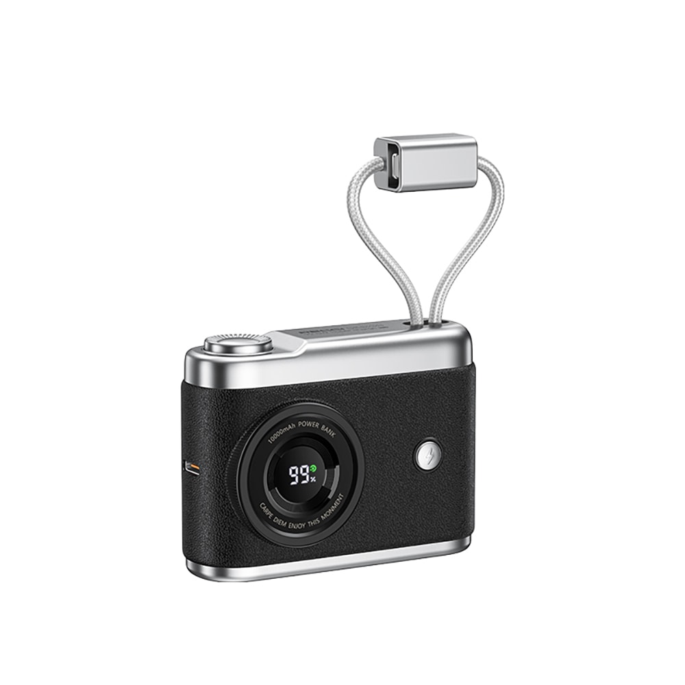 Recci RPB-P66 PD 20W Hızlı Şarj Özellikli Type-C & lightning Kablolu Powerbank 22.5W 10.000mAh image