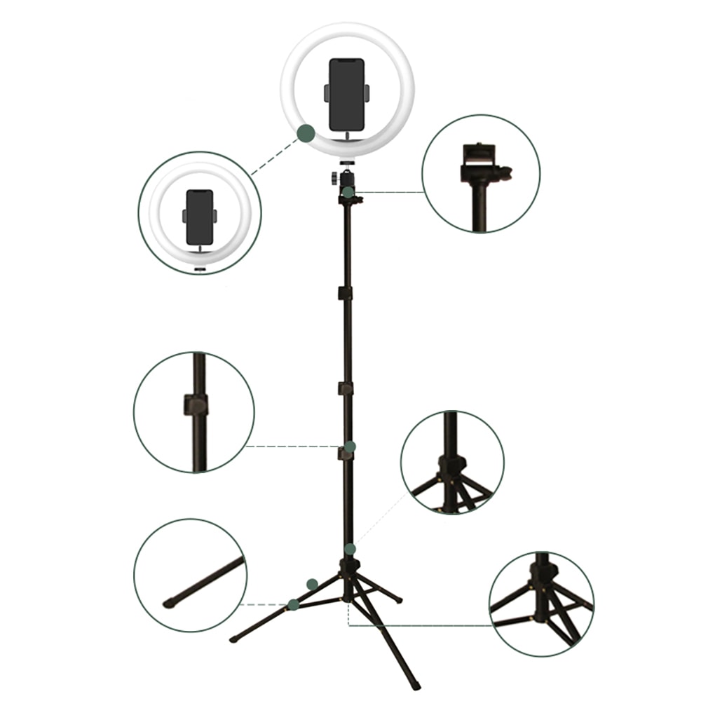 Jmary FM-536A Bluetooth Kumandalı Tripod Telefon Tutucu Ring Light