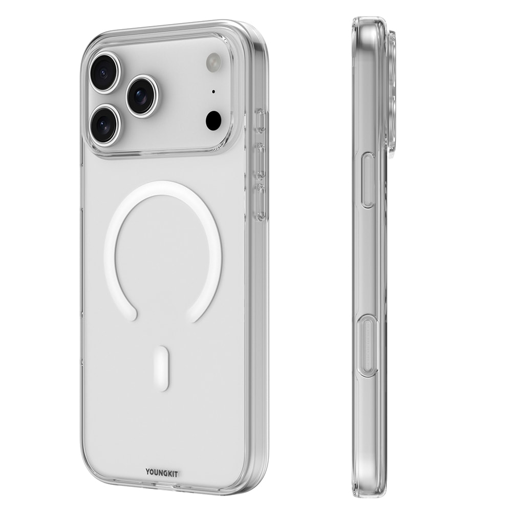 Apple iPhone 17 Pro Kılıf M-safe Şarj Özellikli Youngkit Clear Serisi Kapak