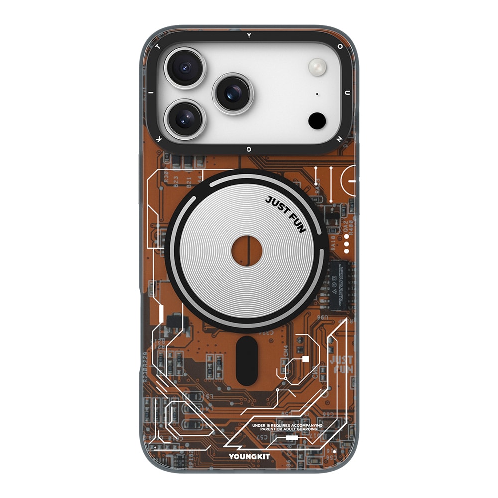 Apple iPhone 17 Pro Max Kılıf M-safe Şarj Özellikli Kamera Denetim Butonlu Youngkit Technology Serisi Kapak