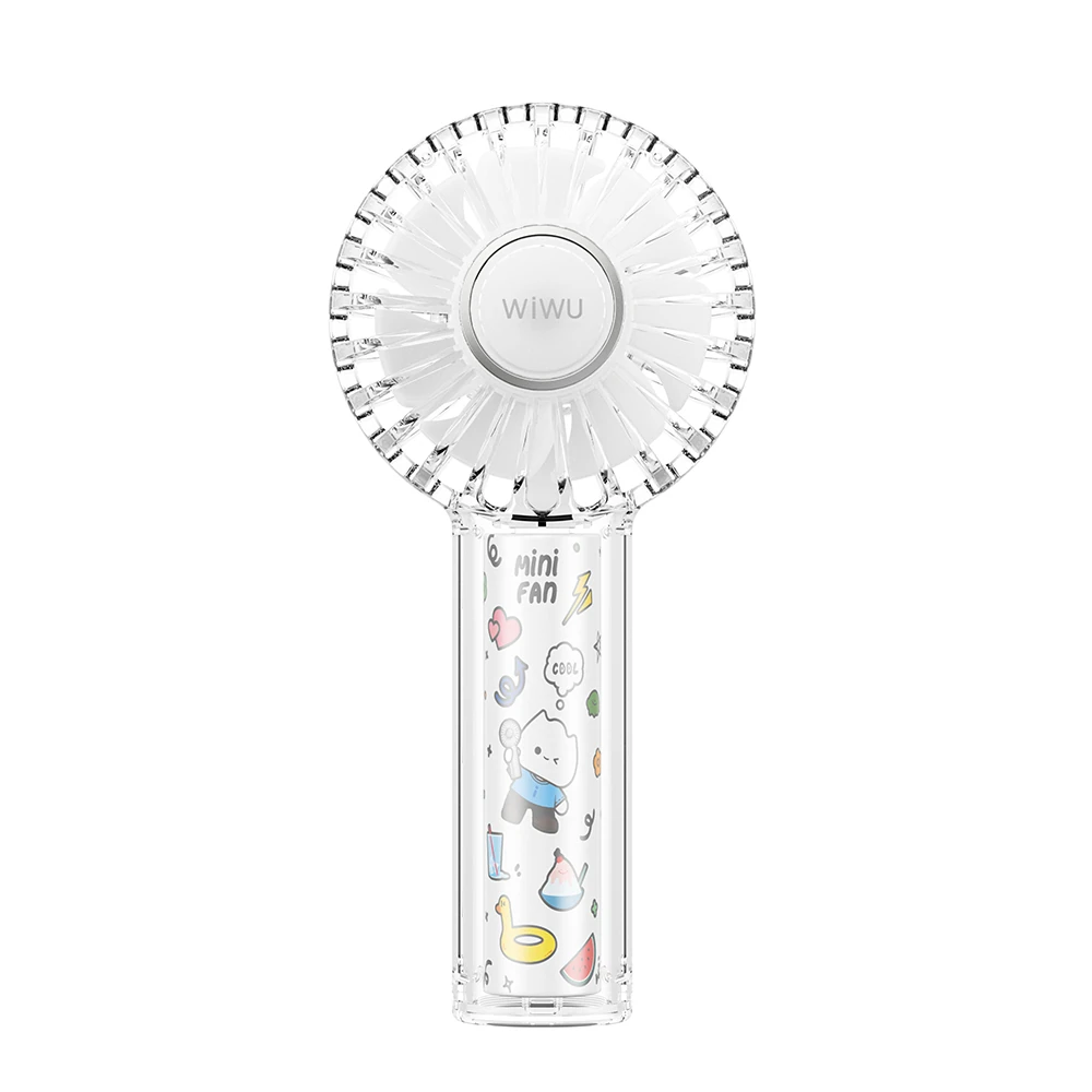 Wiwu Wi-FS012 RGB Işıklı 3 Kademeli Portatif Mini Soğutucu El Fanı image