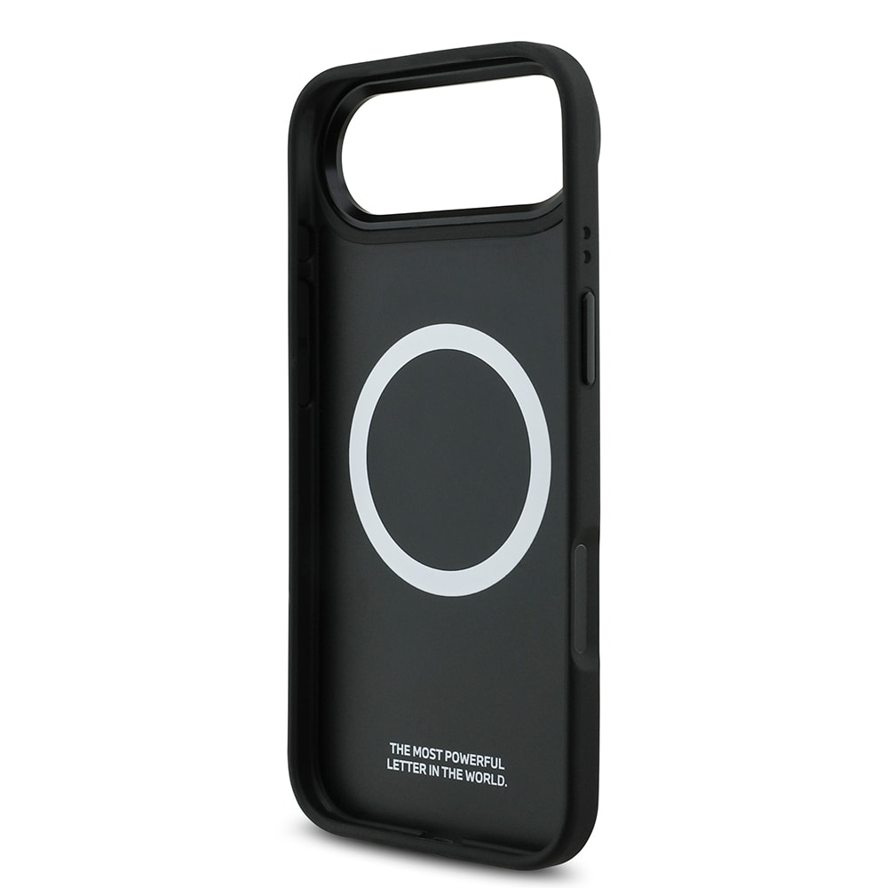 Apple iPhone 17 Air Kılıf BMW Orjinal Lisanslı M-safe Şarj Özellikli Metal BMW ve M Logolu PU Karbon Tasarımlı Kapak