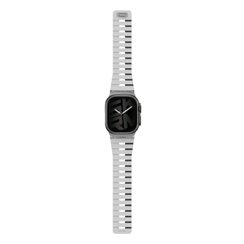 Apple Watch 10 46mm Skinarma Gemini Serisi TPU Magnetik Silikon Kordon