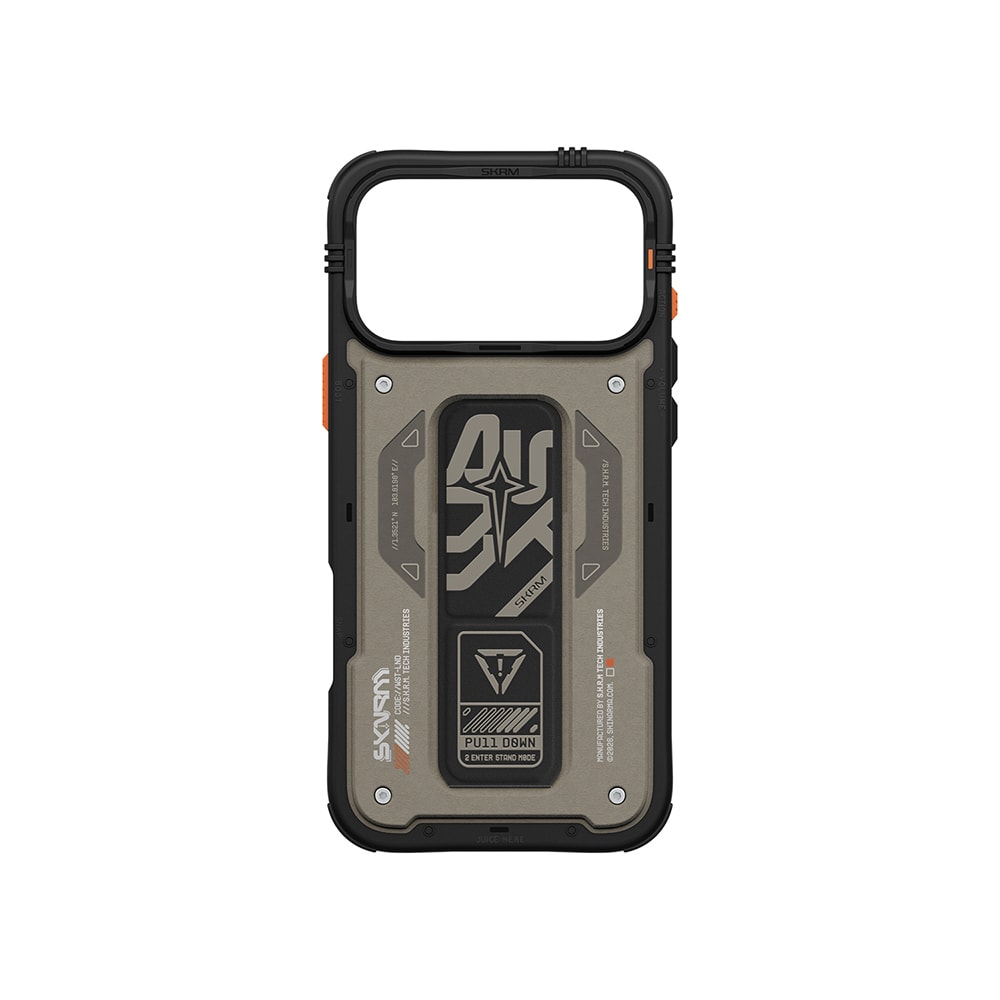 Apple iPhone 17 Pro Max Kılıf Desenli Airbag Tasarımlı Standlı Skinarma Aegis Kapak