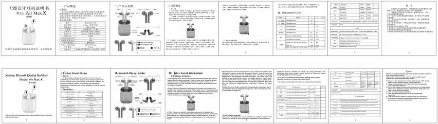 Zore Air-Max X Airpods Bluetooth Kulaklık Wireless Şarj Destekli