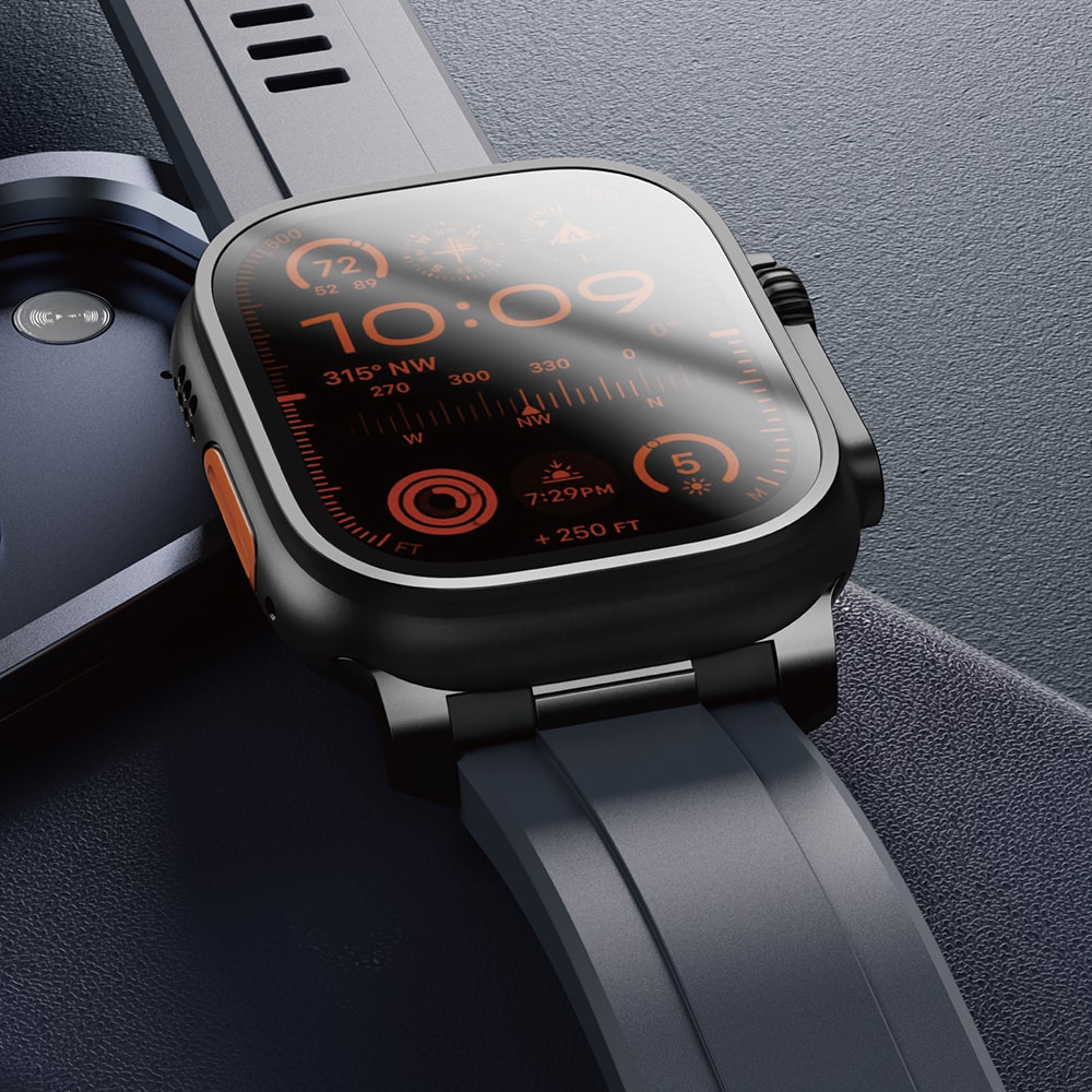 Apple Watch 10 46mm Amazingthing Titan Chrono Silikon Kordon