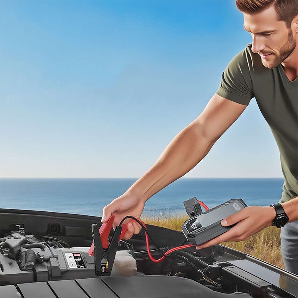 Go Des GD-B635 LED Işıklı Araç Akü Acil Durum Takviye Güç Kaynağı 12V