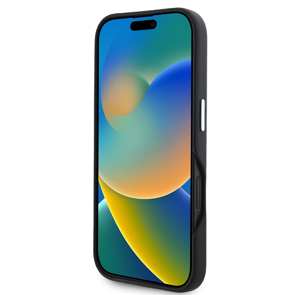 Apple iPhone 16 Kılıf TUMI Orjinal Lisanslı M-safe Şarj Özellikli Metal Yazı Logolu PU Deri Kapak