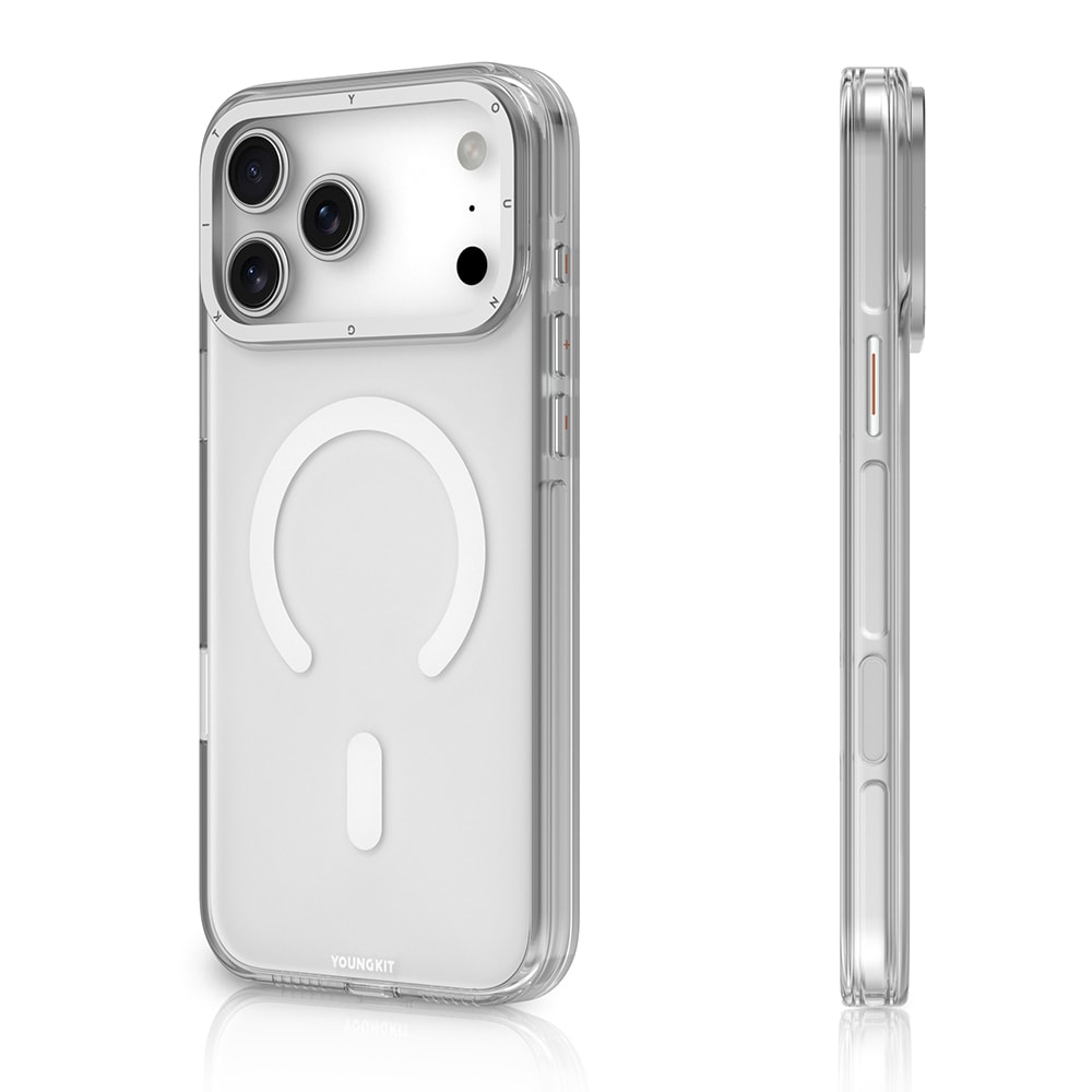 Apple iPhone 17 Pro Kılıf M-safe Şarj Özellikli Şeffaf Youngkit Crystal Shield Serisi Kapak