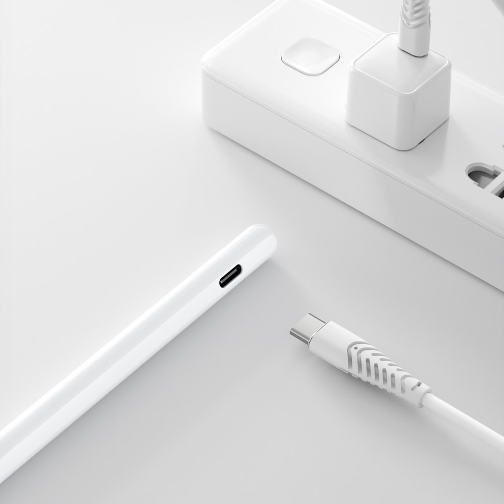 Wiwu Pencil A03 Kablosuz Şarj Özellikli Avuç İçi Reddi (Palm Rejection) ve Eğim Hassasiyeti Özellikli Dokunmatik Kalem