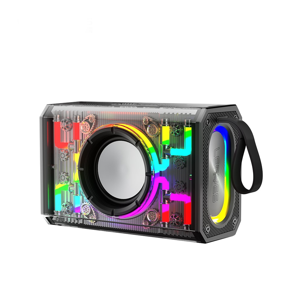 Lenyes S843 RGB Led Işıklı Taşınabilir TWS Bluetooth Hoparlör v5.3 20W main variant image
