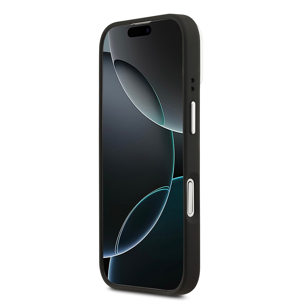 Apple iPhone 17 Kılıf Lacoste Orjinal Lisanslı M-safe Şarj Özellikli PU Pike Desenli Standlı Metal Logolu Kapak