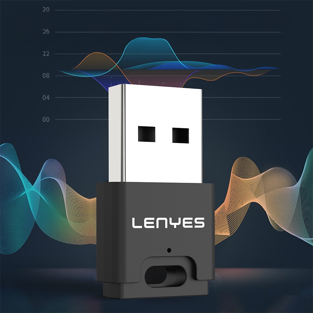 Lenyes LR203 USB Bluetooth 5.0 Wireless Transmitter Adaptör