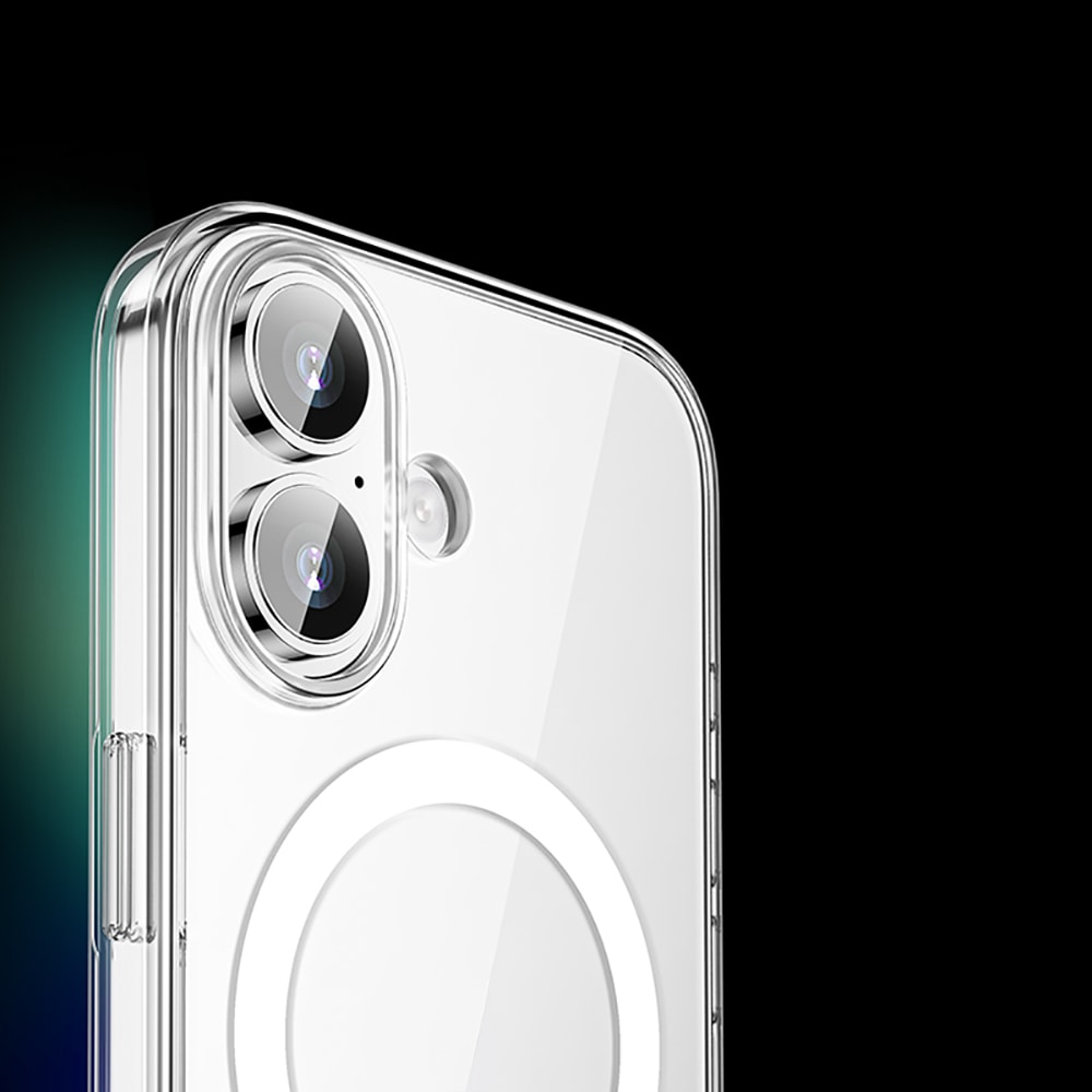 Apple iPhone 17 Kılıf M-safe Şarj Özellikli Transparan Sert PC Wlons Pita Kapak