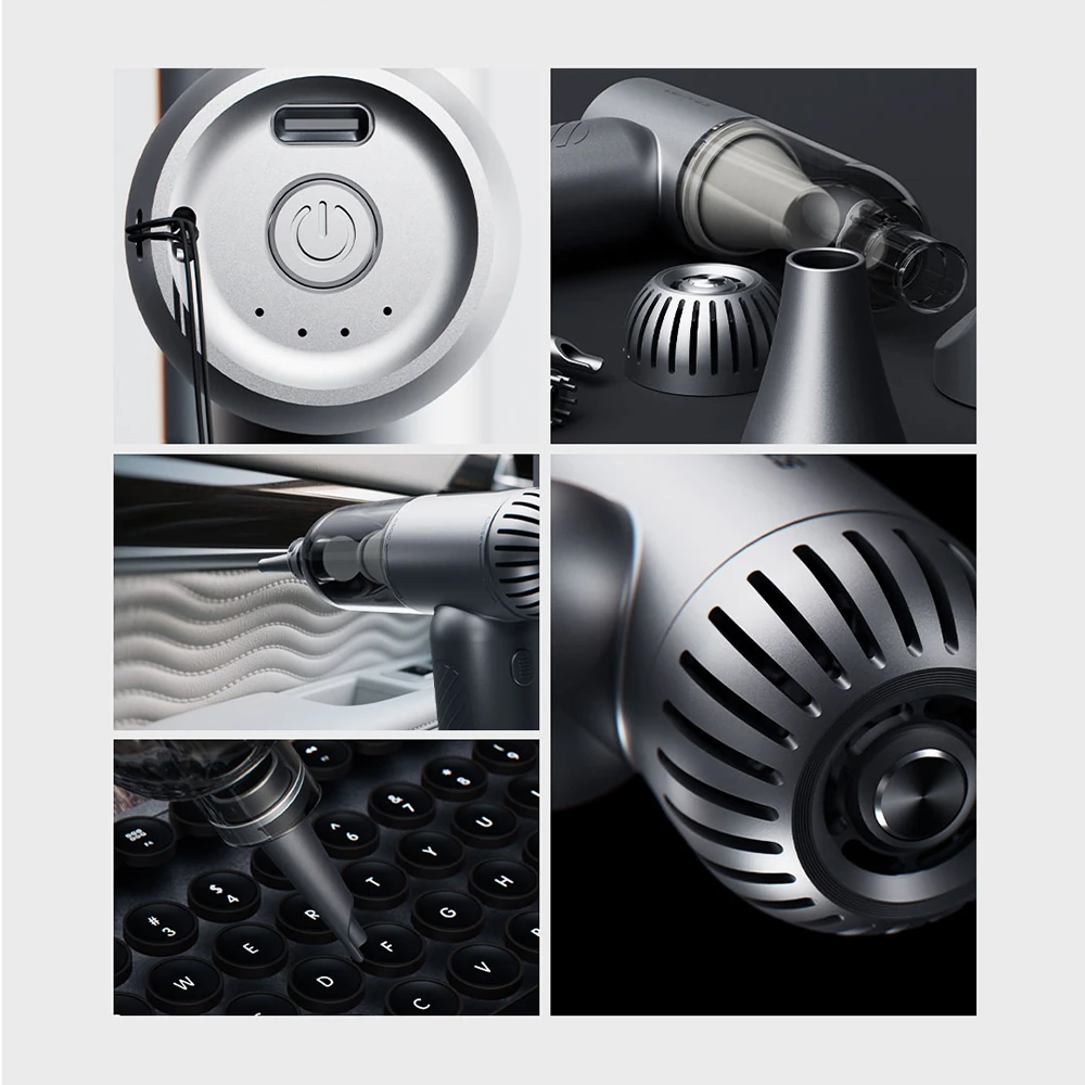 Lenyes LTF02 Dijital LED Göstergeli 4 Kademeli Çok Fonksiyonlu Turbo El Fanı