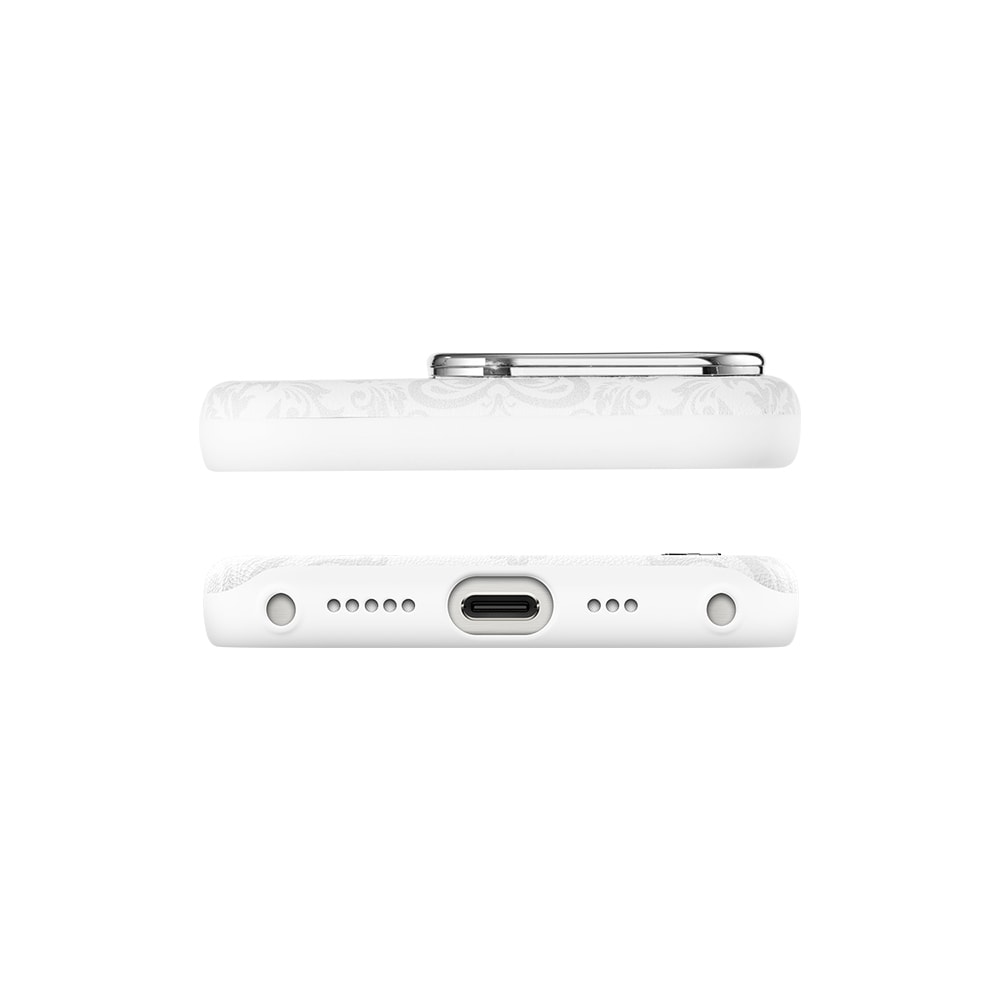 Apple iPhone 15 Pro Max Kılıf M-safe Şarj Özellikli Suni Deri Tasarımlı Desenli Pynana Print Serisi Kapak