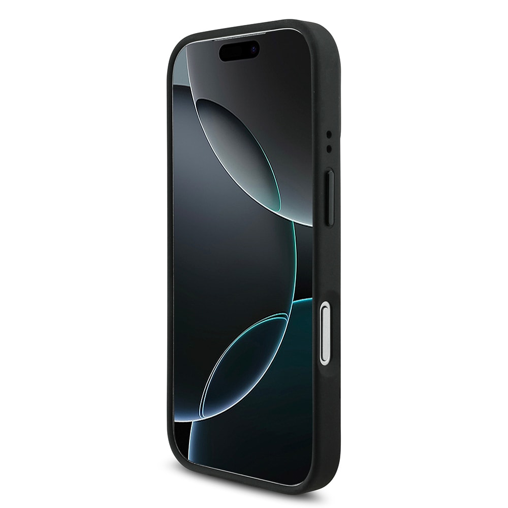 Apple iPhone 17 Pro Kılıf BMW Orjinal Lisanslı M-safe Şarj Özellikli Metal BMW ve M Logolu PU Karbon Tasarımlı Kapak