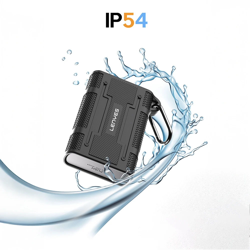 Lenyes LCR04 Type-C Kablolu Su Geçirmez Çoklu Kart Depolama ve Okuyucu Kutusu 10 Gbps