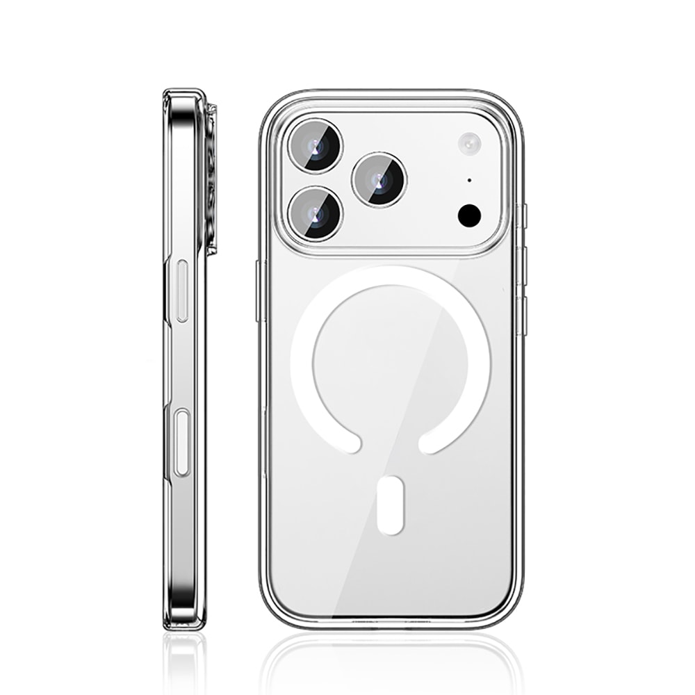 Apple iPhone 17 Pro Kılıf M-safe Şarj Özellikli Transparan Sert PC Wlons Pita Kapak