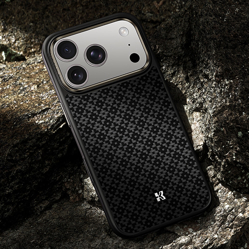 Apple iPhone 17 Pro Max Kılıf M-Safe Şarj Özellikli Benks ArmorPro ArmorGrid Serisi Kevlar Kapak