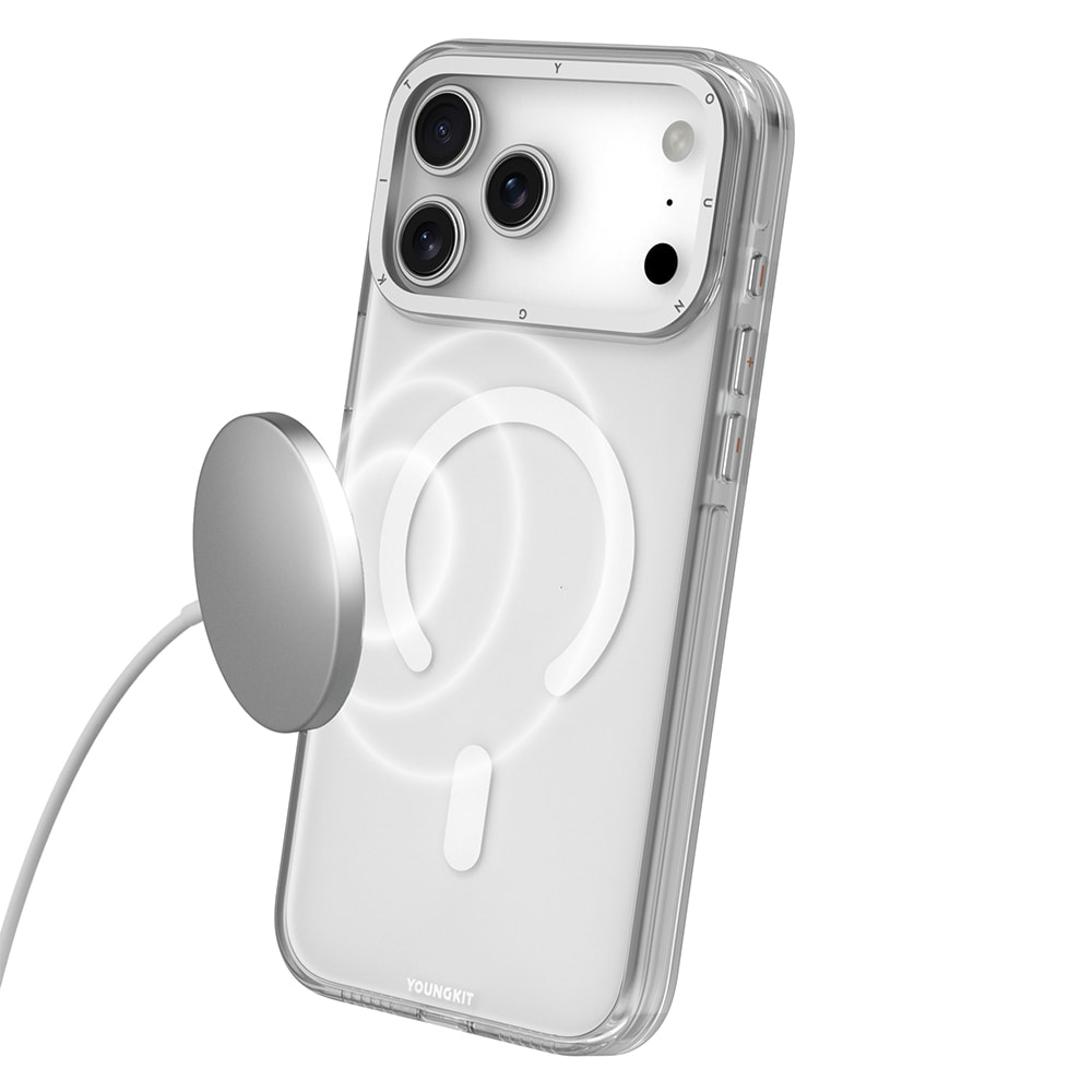 Apple iPhone 17 Pro Kılıf M-safe Şarj Özellikli Şeffaf Youngkit Crystal Shield Serisi Kapak