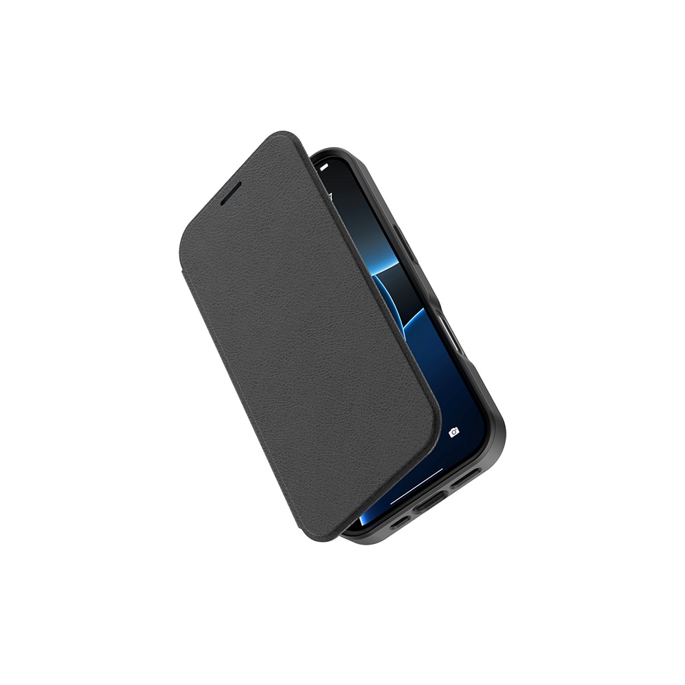 Apple iPhone 17 Kılıf M-Safe Şarj Özellikli Raptic Air Folio Şeffaf Kartlıklı Kapaklı Kılıf