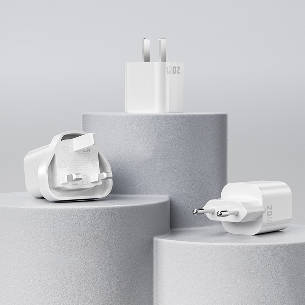 Wiwu Wi-G014 Cube Serisi GaN Tech PD Hızlı Şarj Özellikli Mini Şarj Başlığı 20W