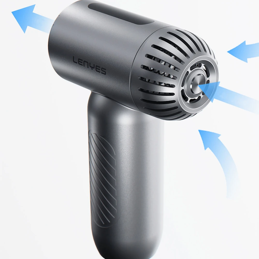 Lenyes LTF02 Dijital LED Göstergeli 4 Kademeli Çok Fonksiyonlu Turbo El Fanı