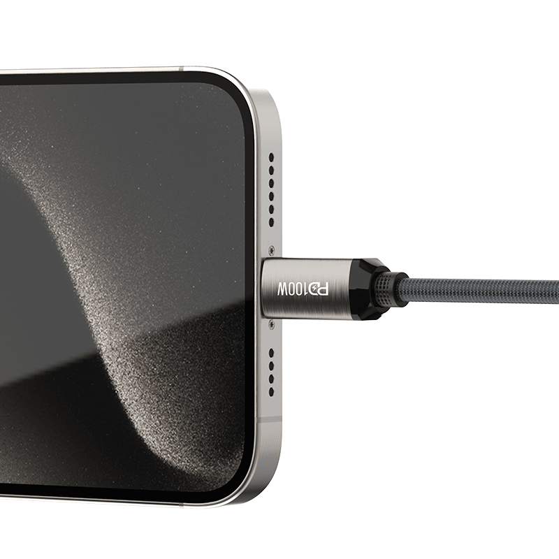 Recci RS45CC Type-C to Type-C PD 100W Örgü Tasarımlı Hızlı Şarj Özellikli Data ve Şarj Kablosu 1M