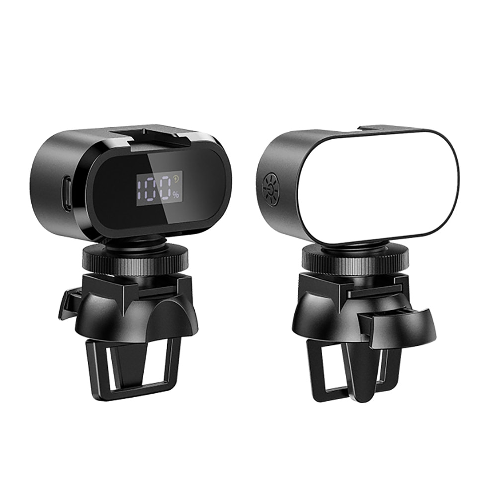 Jmary FM-16RGB Mandallı Dijital LED Göstergeli Telefon-Kamera Üstü RGB Lamba 750mAh image