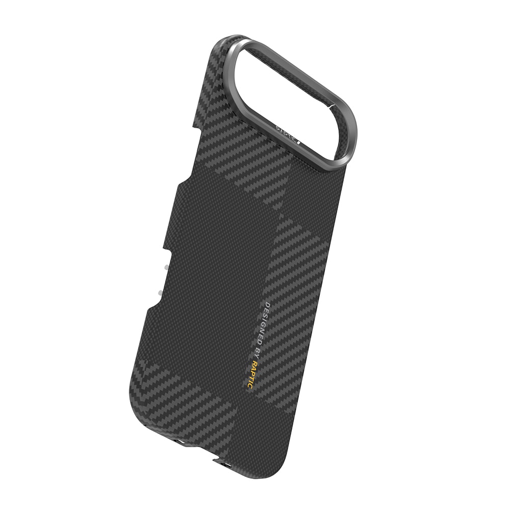 Apple iPhone 17 Air Kılıf M-safe Şarj Özellikli 600D Metal Kamera Çerçeveli Raptic Aramid Fiber Geotik Serisi Kapak