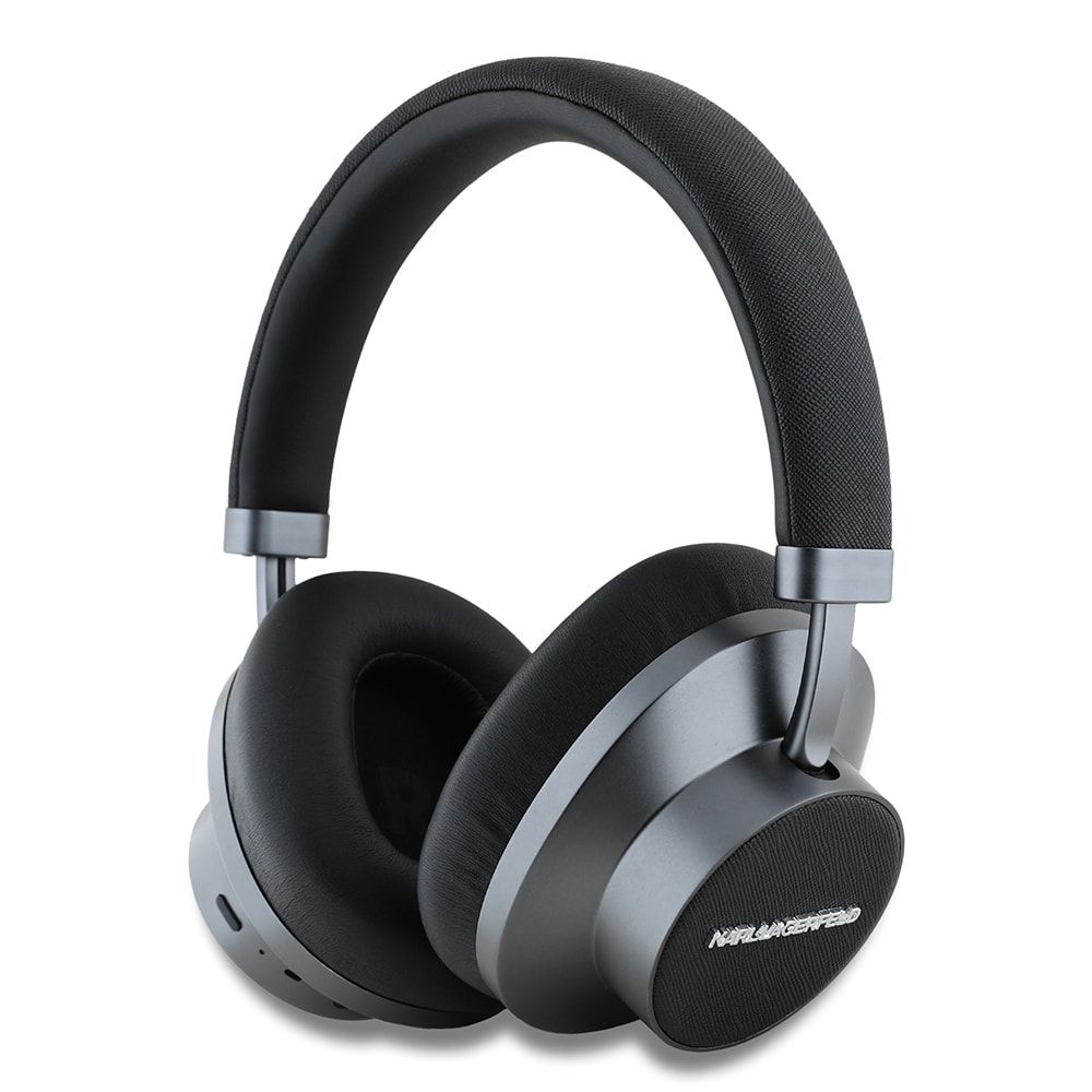 Karl Lagerfeld Orjinal Lisanslı ANC/ENC Özellikli KL Yazı Logolu Saffiano Serisi Kulak Üstü Bluetooth Kulaklık v5.3 main variant image