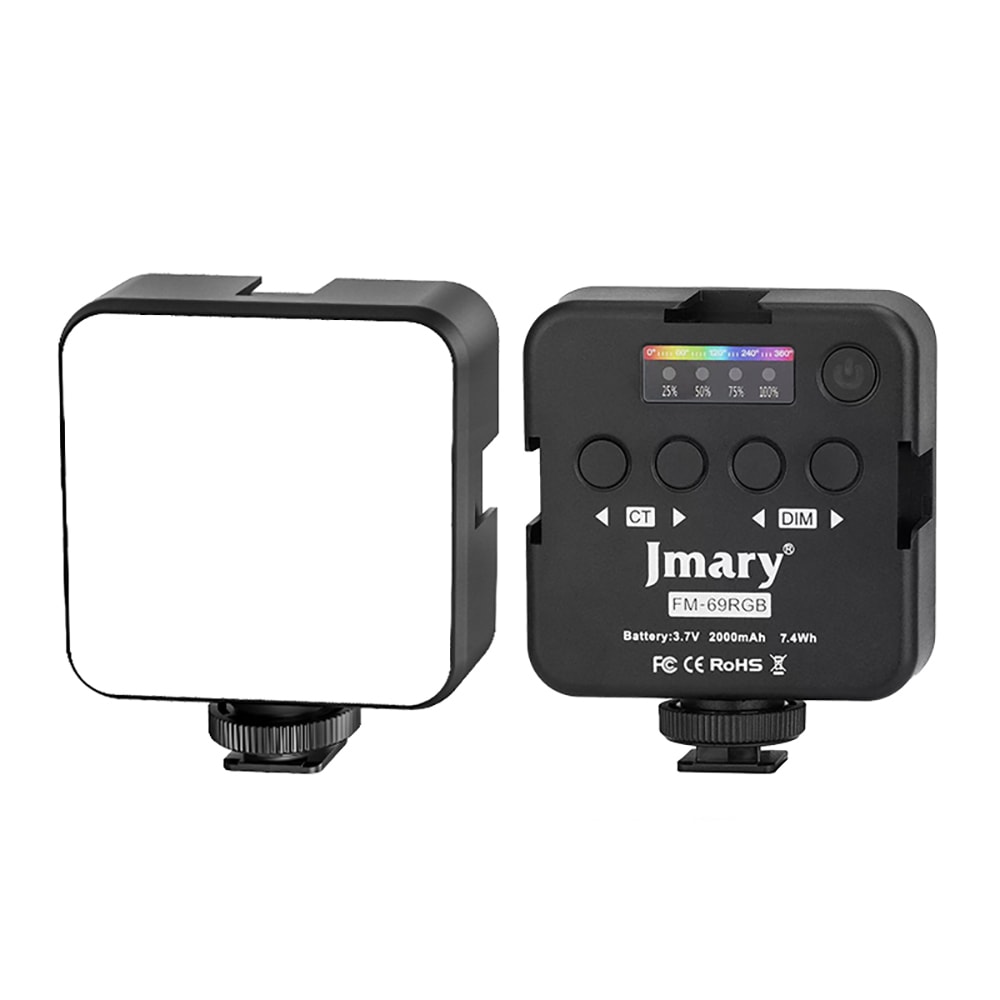 Jmary FM-69RGB RGB Led Telefon-Kamera Üstü Pilli Aydınlatma Işığı