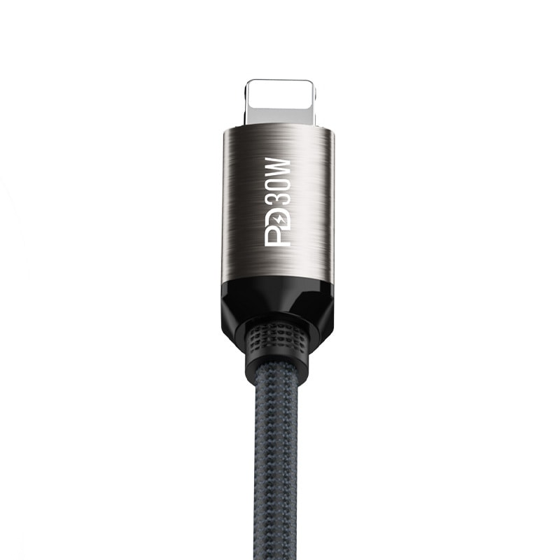 Recci RS35CL Type-C to Lightning PD 30W Örgü Tasarımlı Hızlı Şarj Özellikli Data ve Şarj Kablosu 1M