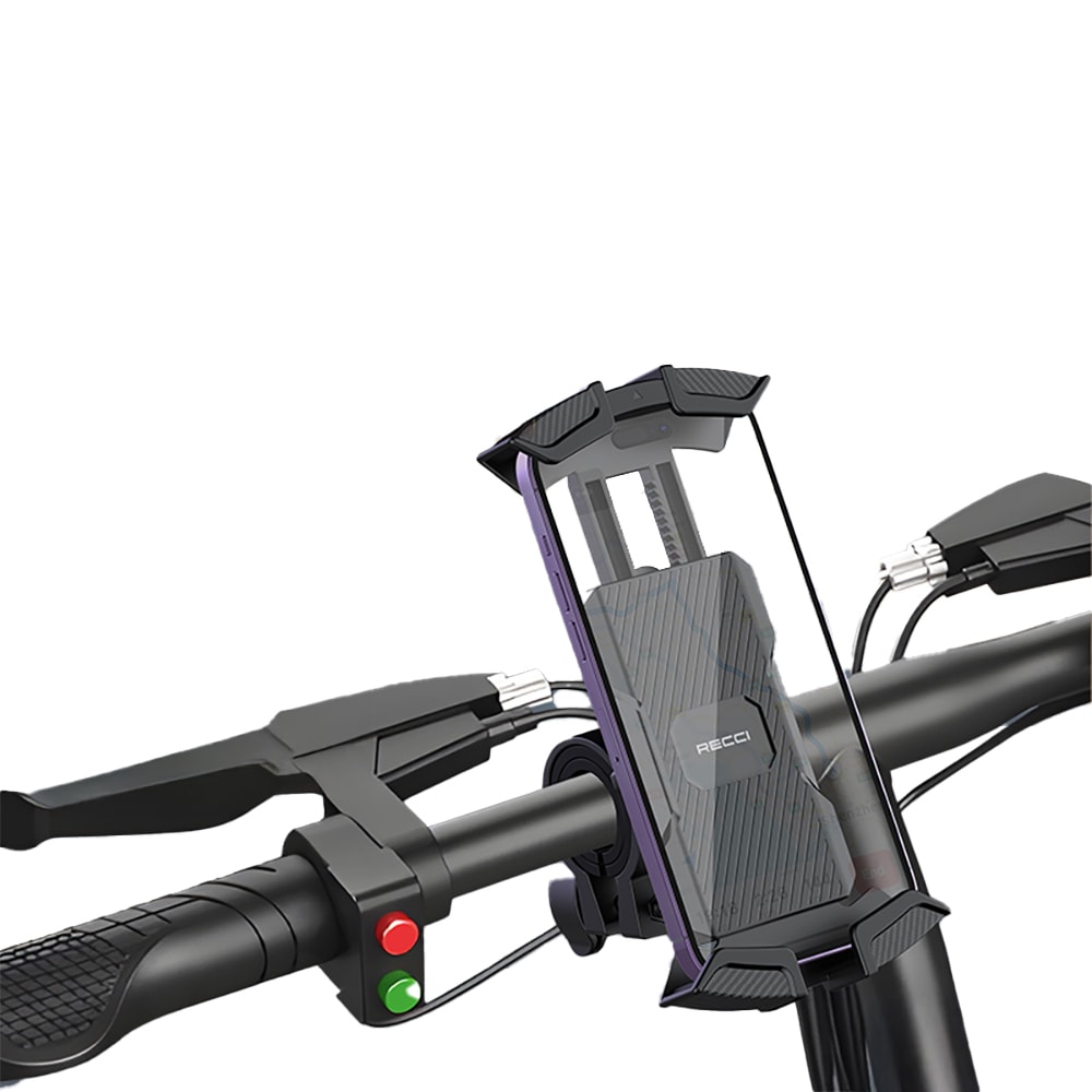 Recci RHO-C33 360° Derece Dönebilen Ayarlanabilir Motosiklet ve Bisiklet Telefon Tutucu