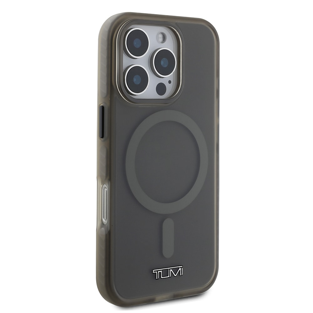 Apple iPhone 16 Pro Kılıf TUMI Orjinal Lisanslı M-safe Şarj Özellikli Airbagli Buzlu Transparan Kapak