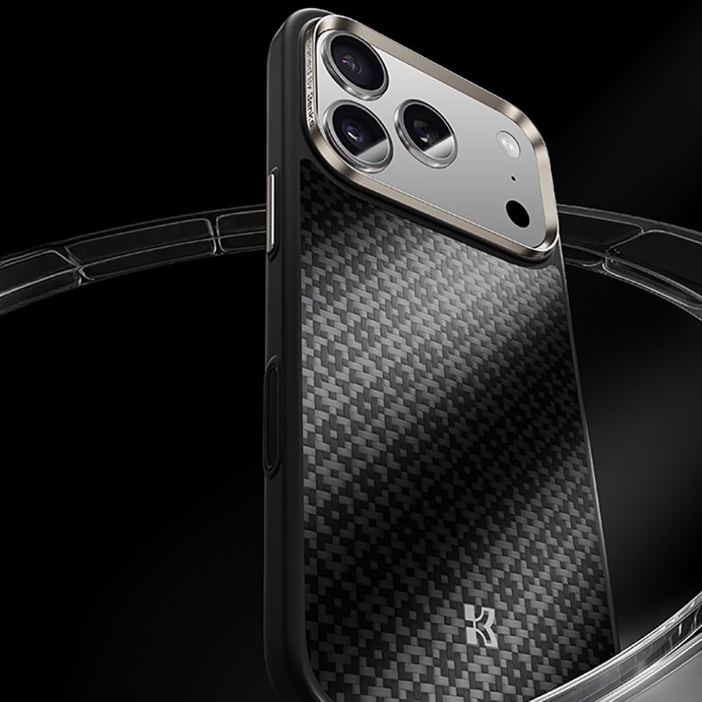 Apple iPhone 17 Pro Max Kılıf M-Safe Şarj Özellikli Benks ArmorPro ArmorGrid Serisi Kevlar Kapak