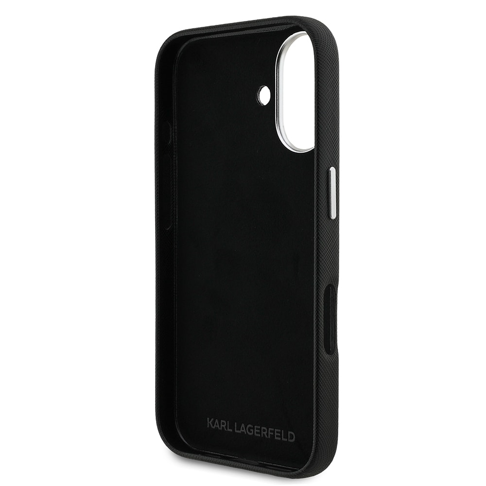 Apple iPhone 16 Kılıf Karl Lagerfeld Orjinal Lisanslı K&C Heads Pin Kapak