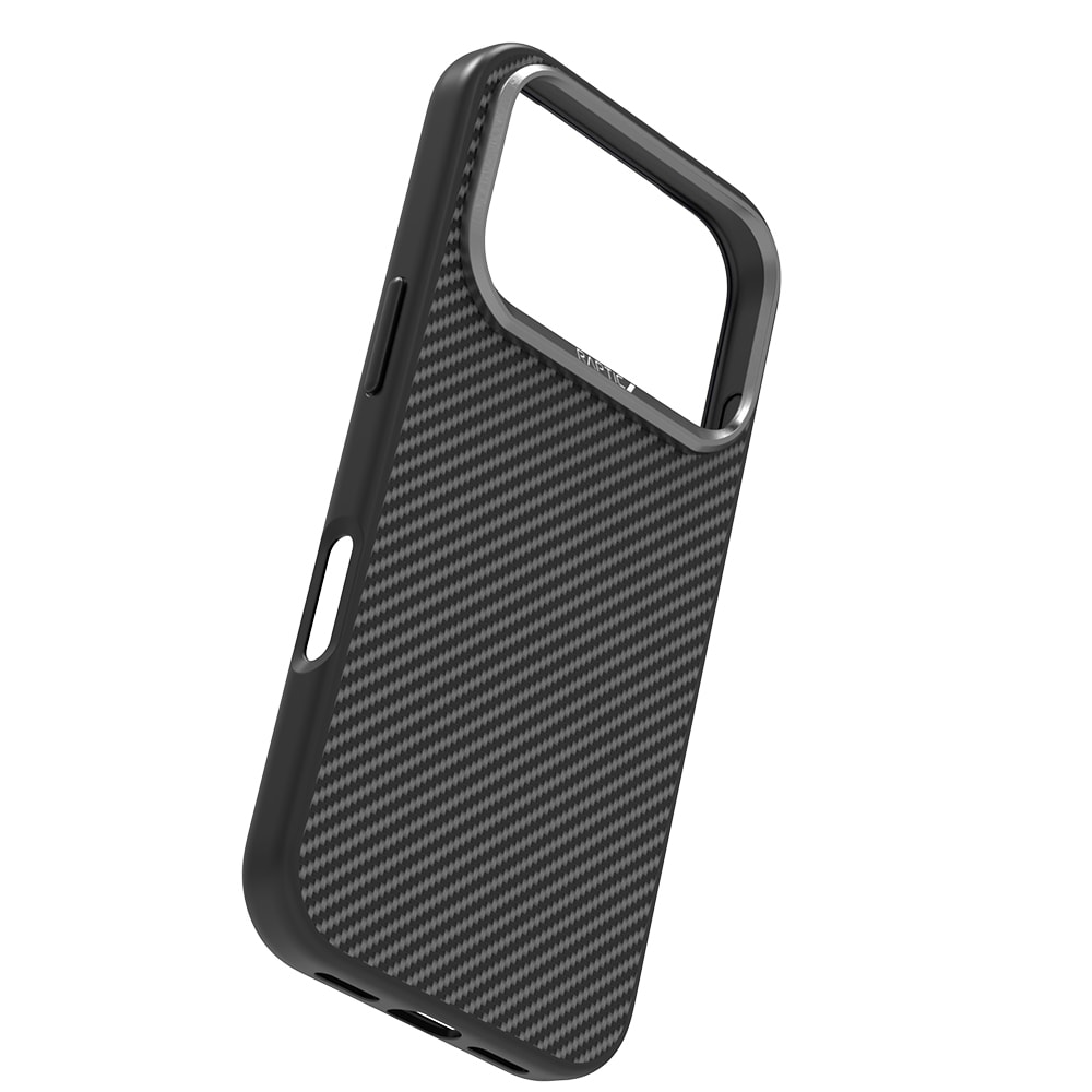 Apple iPhone 17 Pro Max Kılıf M-safe Şarj Özellikli 600D Metal Kamera Çerçeveli Raptic Aramid Fiber Serisi Kapak